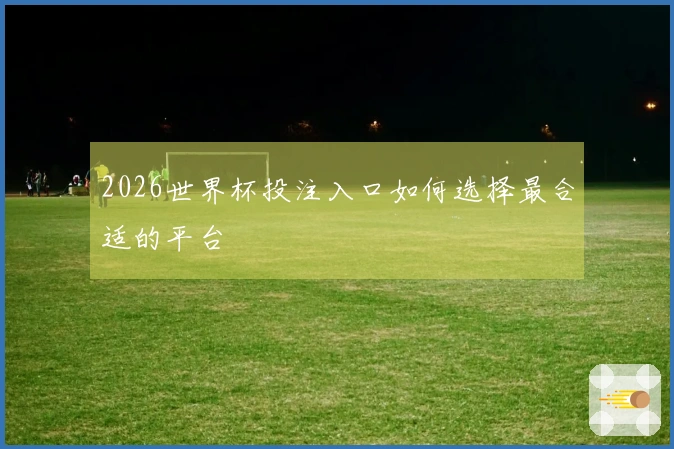 2026世界杯投注入口如何选择最合适的平台